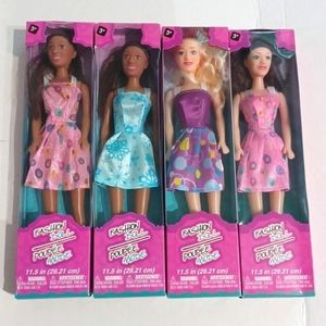 Fashion Doll/Poupee Mode Barbie Style Age 3+ (4pk)